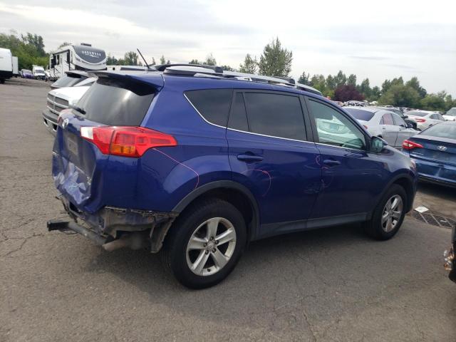 2T3RFREV4EW173103 - 2014 TOYOTA RAV4 XLE BLUE photo 3