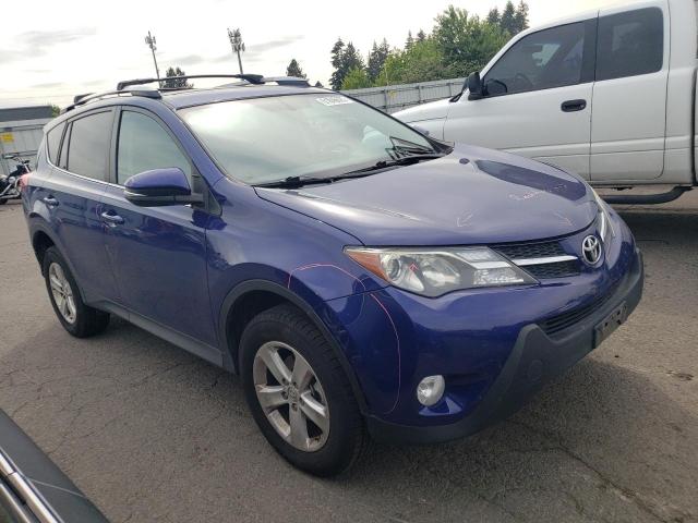 2T3RFREV4EW173103 - 2014 TOYOTA RAV4 XLE BLUE photo 4