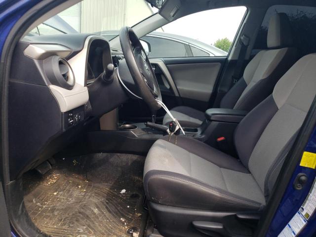 2T3RFREV4EW173103 - 2014 TOYOTA RAV4 XLE BLUE photo 7