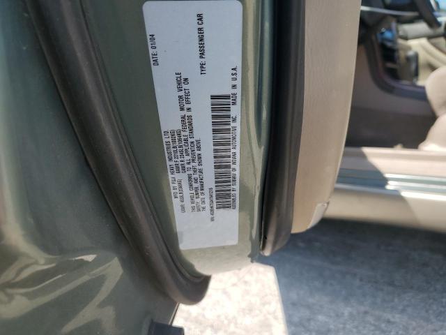 4S3BH675047641216 - 2004 SUBARU LEGACY OUTBACK AWP 绿色 照片 12