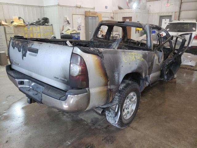 5TEUU4EN2AZ748039 - 2010 TOYOTA TACOMA ACCESS CAB ვერცხლისფერი ფოტო 4