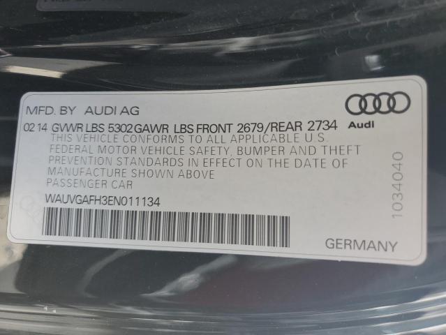 WAUVGAFH3EN011134 - 2014 AUDI S5 PRESTIGE BLACK photo 12