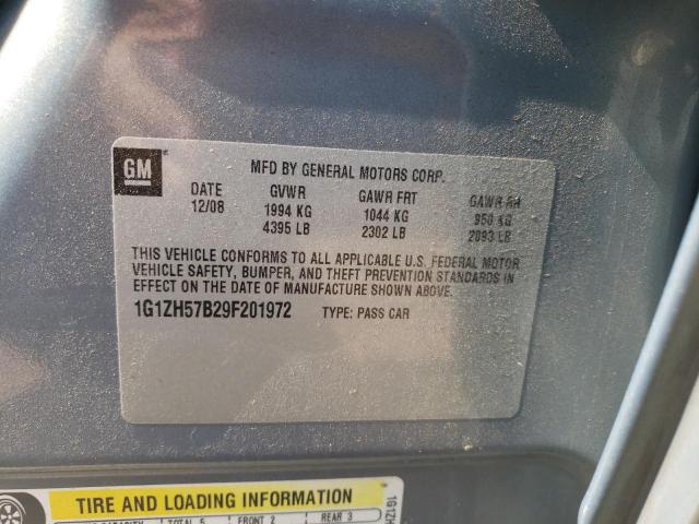 1G1ZH57B29F201972 - 2009 CHEVROLET MALIBU 1LT 蓝色 照片 13