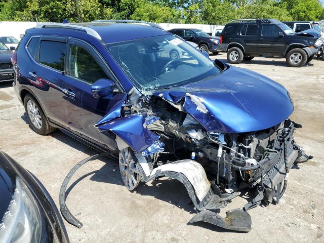 5N1AT2MT2KC708128 - 2019 NISSAN ROGUE S BLUE photo 4