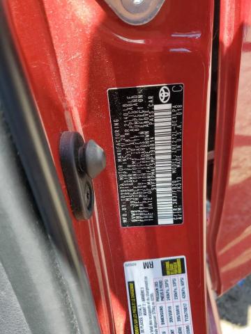 5YFEPMAE5MP190814 - 2021 TOYOTA COROLLA LE 红色 照片 12