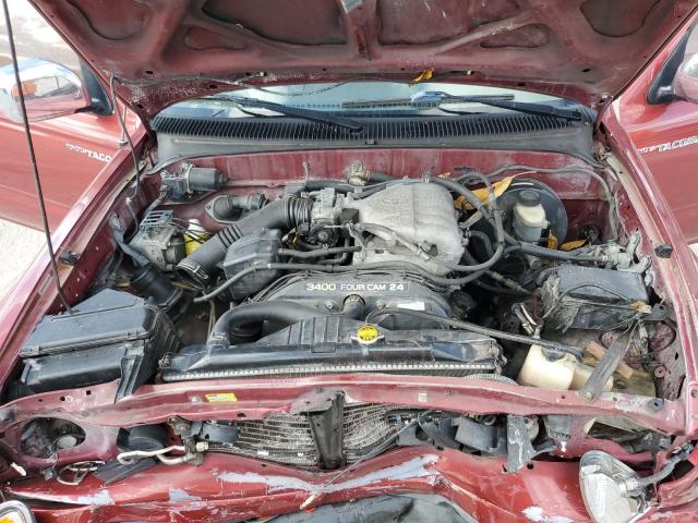 5TEGN92N44Z335085 - 2004 TOYOTA TACOMA DOUBLE CAB PRERUNNER MAROON photo 11
