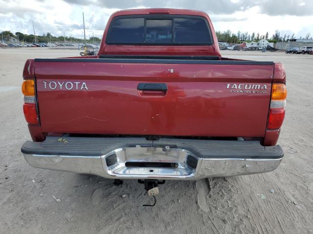 5TEGN92N44Z335085 - 2004 TOYOTA TACOMA DOUBLE CAB PRERUNNER MAROON photo 6