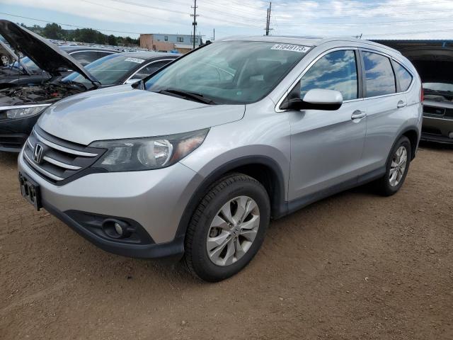 2HKRM4H72DH676026 - 2013 HONDA CR-V EXL SILVER photo 1