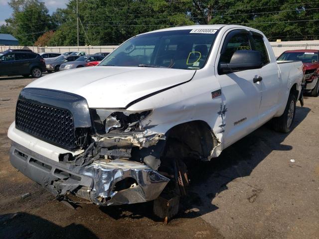 5TFRV54188X054691 - 2008 TOYOTA TUNDRA DOUBLE CAB WHITE photo 1