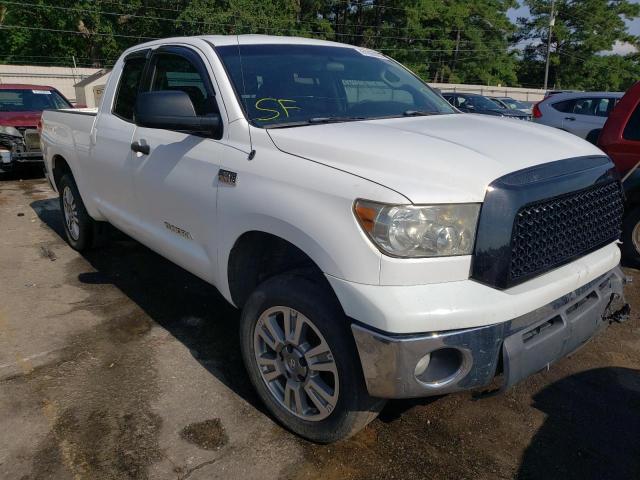 5TFRV54188X054691 - 2008 TOYOTA TUNDRA DOUBLE CAB WHITE photo 4