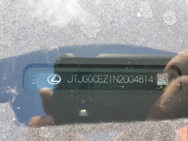 JTJGGCEZ1N2004814 - 2022 LEXUS NX 350 GRAY photo 13