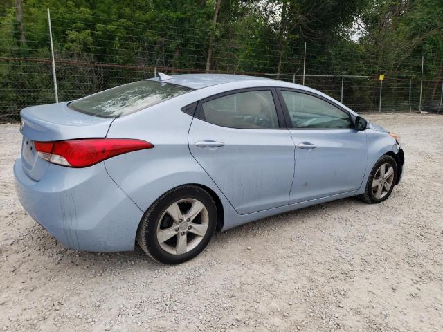 KMHDH4AEXDU774858 - 2013 HYUNDAI ELANTRA GLS BLUE photo 3