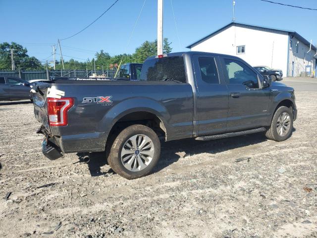 1FTEX1EP8HFA91640 - 2017 FORD F150 SUPER CAB GRAY photo 3