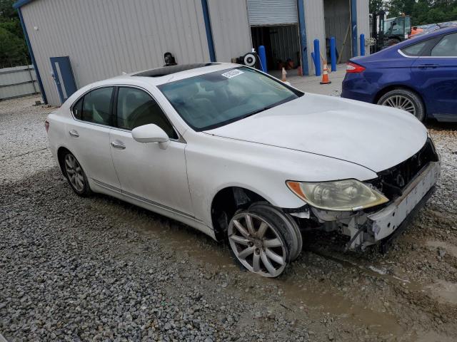 JTHBL46FX95087181 - 2009 LEXUS LS 460 WHITE photo 4