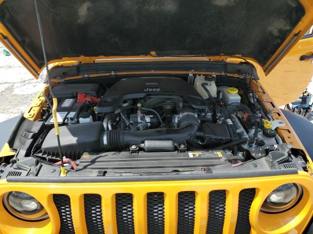 1C4HJXDG0MW639689 - 2021 JEEP WRANGLER U SPORT Turuncu fotoğraf 12