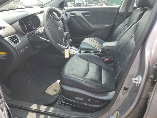 KMHDH4AE4DU661505 - 2013 HYUNDAI ELANTRA GLS GRAY photo 7