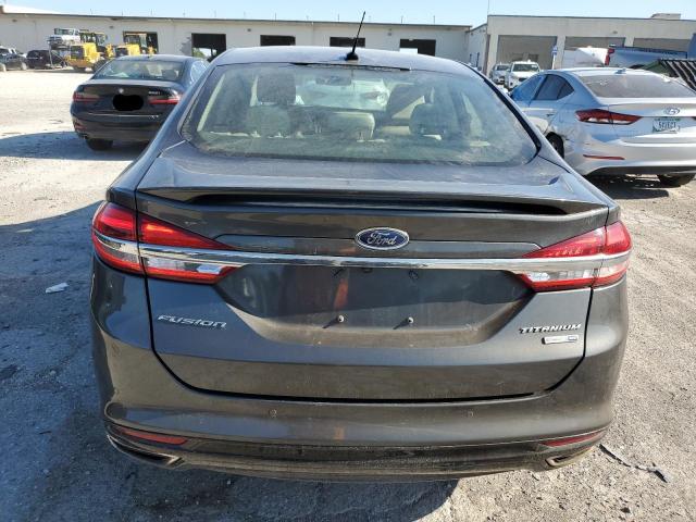 3FA6P0D95JR168965 - 2018 FORD FUSION TITANIUM/PLATINUM GRAY photo 6