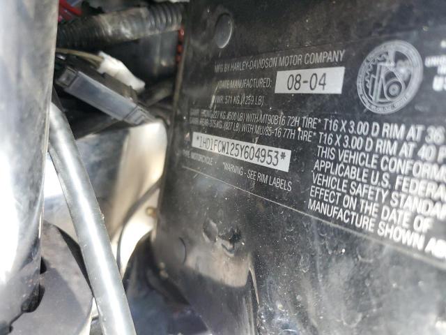 1HD1FCW125Y604953 - 2005 HARLEY-DAVIDSON FLHTCUI MAROON photo 9