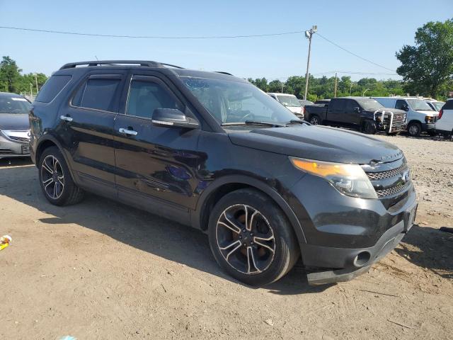 1FM5K8GT7EGB76830 - 2014 FORD EXPLORER SPORT შავი ფოტო 4