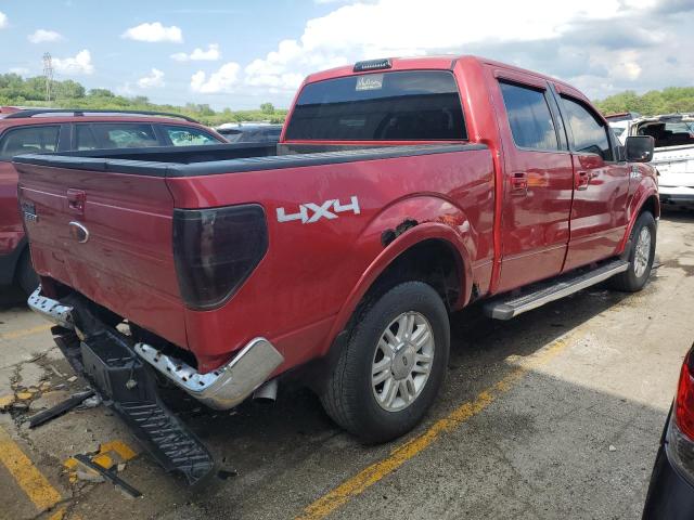 1FTPW14V09FB40620 - 2009 FORD F150 SUPERCREW RED photo 3