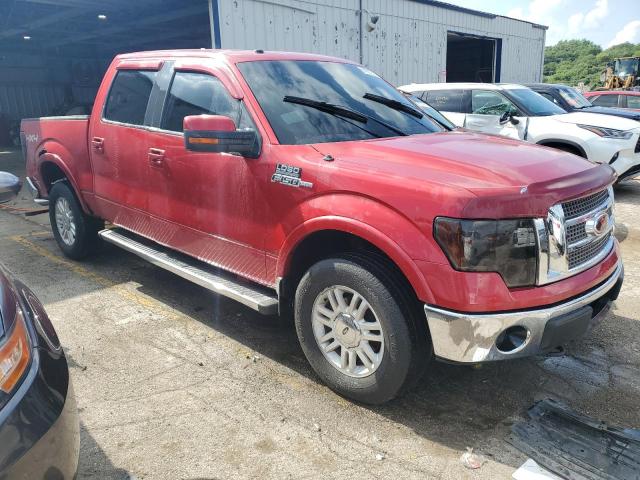 1FTPW14V09FB40620 - 2009 FORD F150 SUPERCREW RED photo 4