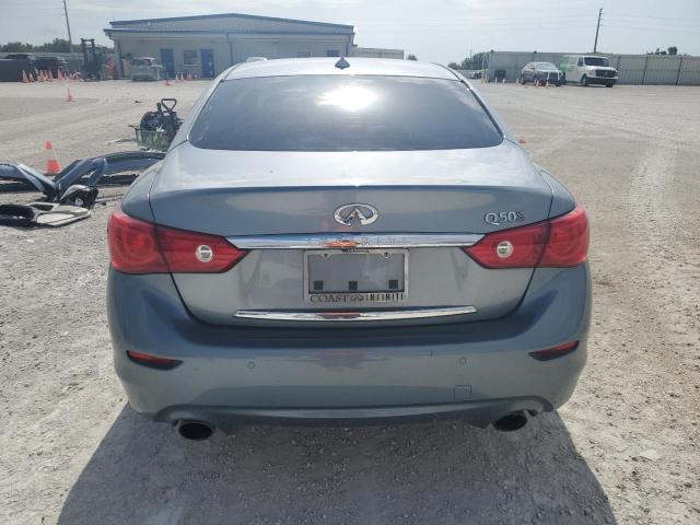 JN1BV7AP3EM692952 - 2014 INFINITI Q50 BASE GRAY photo 6