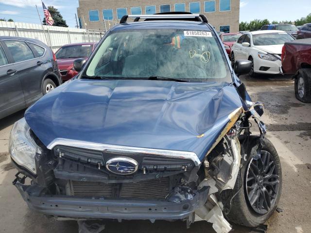 JF2SJAAC6EH444546 - 2014 SUBARU FORESTER 2.5I BLUE photo 5