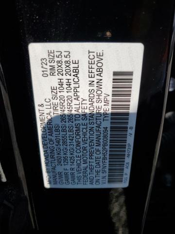 5FNYF8H52PB008094 - 2023 HONDA PASSPORT EXL Siyah fotoğraf 13