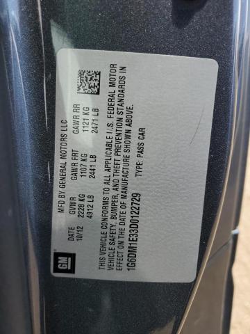 1G6DM1E33D0122729 - 2013 CADILLAC CTS PERFORMANCE COLLECTION Gri fotoğraf 12