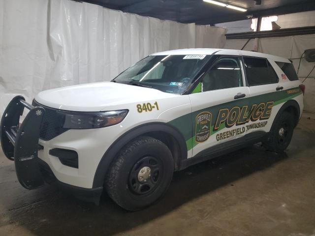 1FM5K8AB1MGA65611 - 2021 FORD EXPLORER POLICE INTERCEPTOR WHITE photo 1