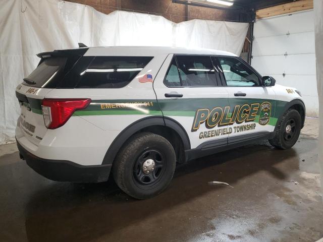 1FM5K8AB1MGA65611 - 2021 FORD EXPLORER POLICE INTERCEPTOR 白色 照片 3