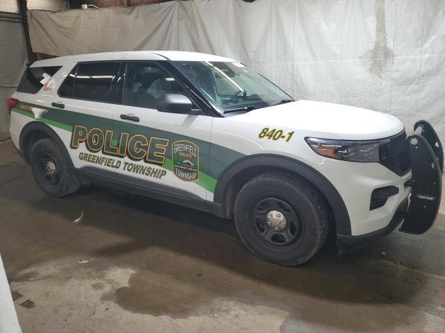 1FM5K8AB1MGA65611 - 2021 FORD EXPLORER POLICE INTERCEPTOR 白色 照片 4