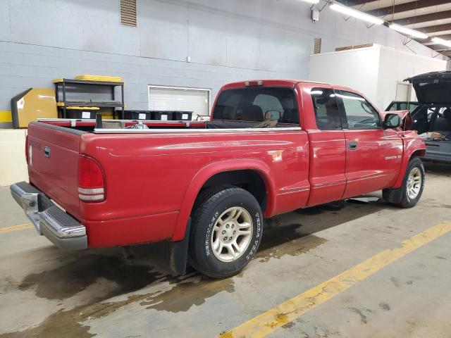 1B7GL42NX2S682625 - 2002 DODGE DAKOTA SLT RED photo 3