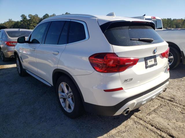 5UXTR7C54KLF36195 - 2019 BMW X3 SDRIVE30I WHITE photo 3