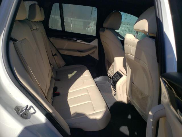 5UXTR7C54KLF36195 - 2019 BMW X3 SDRIVE30I WHITE photo 6