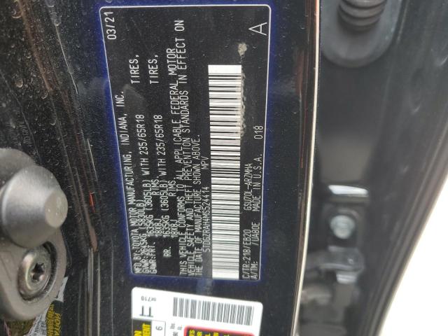 5TDGZRAH4MS524414 - 2021 TOYOTA HIGHLANDER XLE 黑色 照片 14