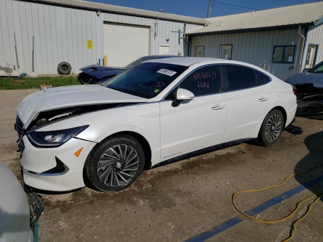 KMHL34JJ0MA021283 - 2021 HYUNDAI SONATA HYBRID WHITE photo 1