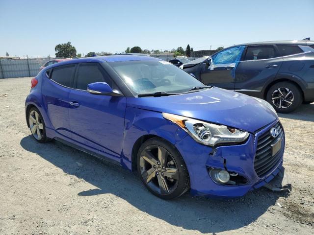 KMHTC6AE3DU156562 - 2013 HYUNDAI VELOSTER TURBO Azul foto 4