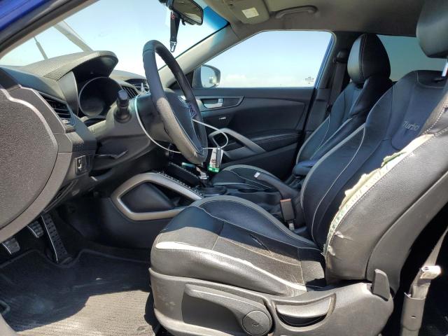 KMHTC6AE3DU156562 - 2013 HYUNDAI VELOSTER TURBO Azul foto 7