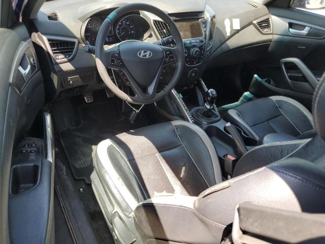 KMHTC6AE3DU156562 - 2013 HYUNDAI VELOSTER TURBO Azul foto 8