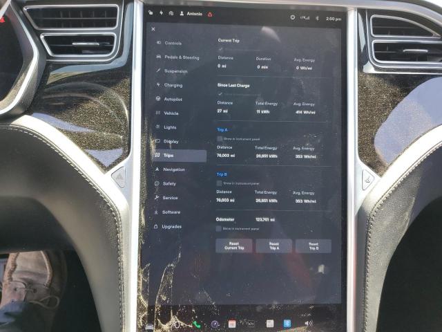 5YJSA1E17HF231214 - 2017 TESLA MODEL S BLACK photo 9