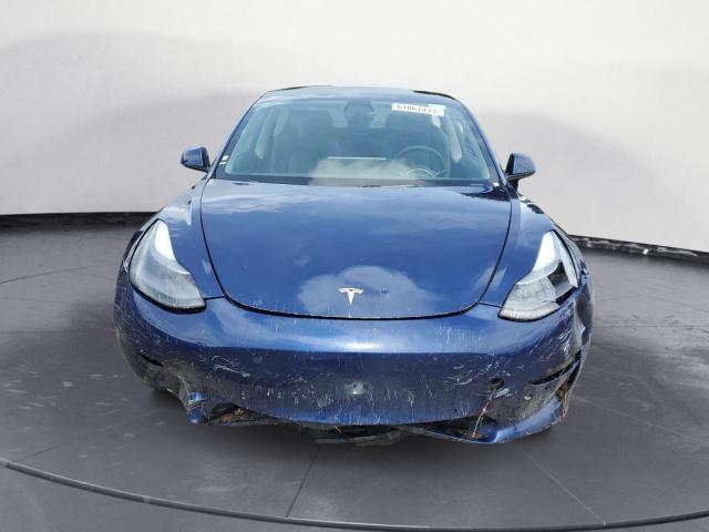 5YJ3E1EA4NF288278 - 2022 TESLA MODEL 3 BLUE photo 5