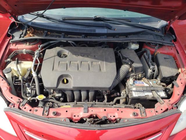 2T1BU4EE1DC968984 - 2013 TOYOTA COROLLA BASE RED photo 11