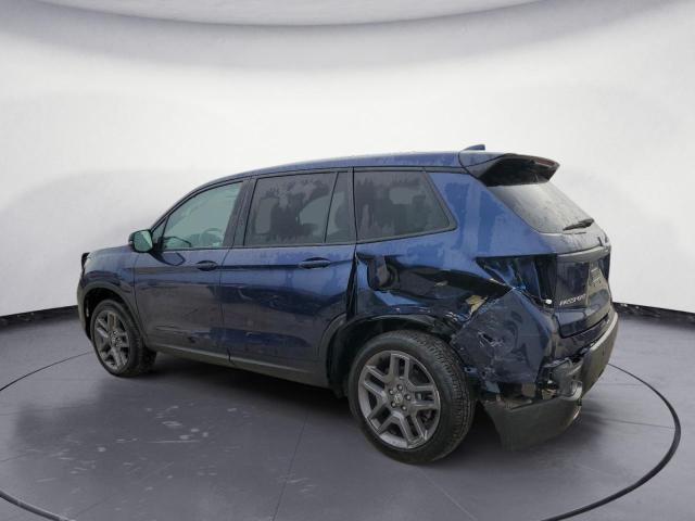5FNYF8H53NB018842 - 2022 HONDA PASSPORT EXL أزرق صورة 2