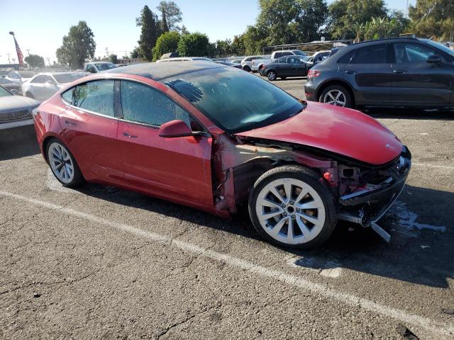 5YJ3E1EA2NF142753 - 2022 TESLA MODEL 3 RED photo 4