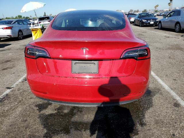 5YJ3E1EA2NF142753 - 2022 TESLA MODEL 3 RED photo 6