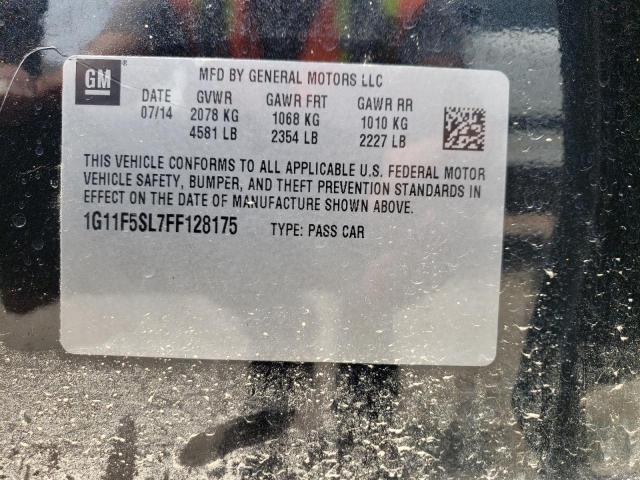 1G11F5SL7FF128175 - 2015 CHEVROLET MALIBU LTZ 黑色 照片 12