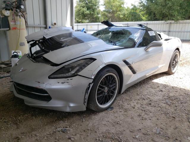 1G1YF2D75E5124434 - 2014 CHEVROLET CORVETTE STINGRAY 3LT SILVER photo 1