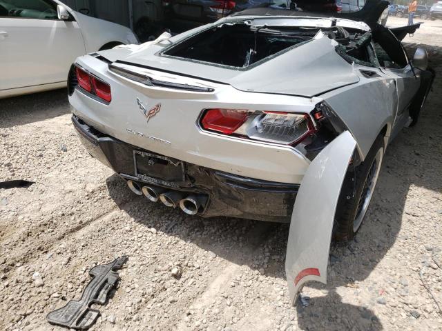 1G1YF2D75E5124434 - 2014 CHEVROLET CORVETTE STINGRAY 3LT SILVER photo 10