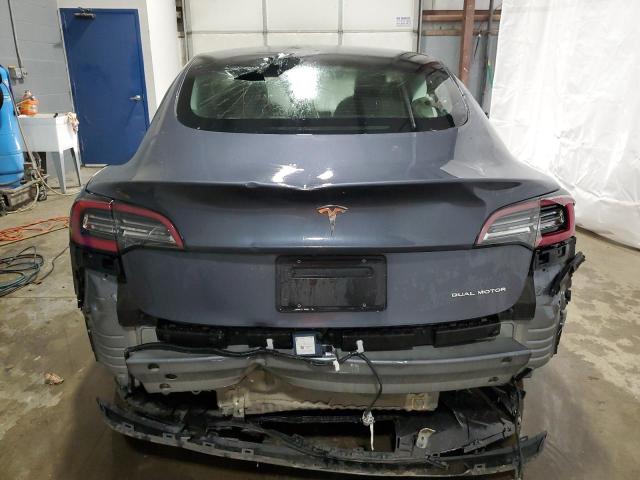 5YJ3E1EB5NF290534 - 2022 TESLA MODEL 3 GRAY photo 6